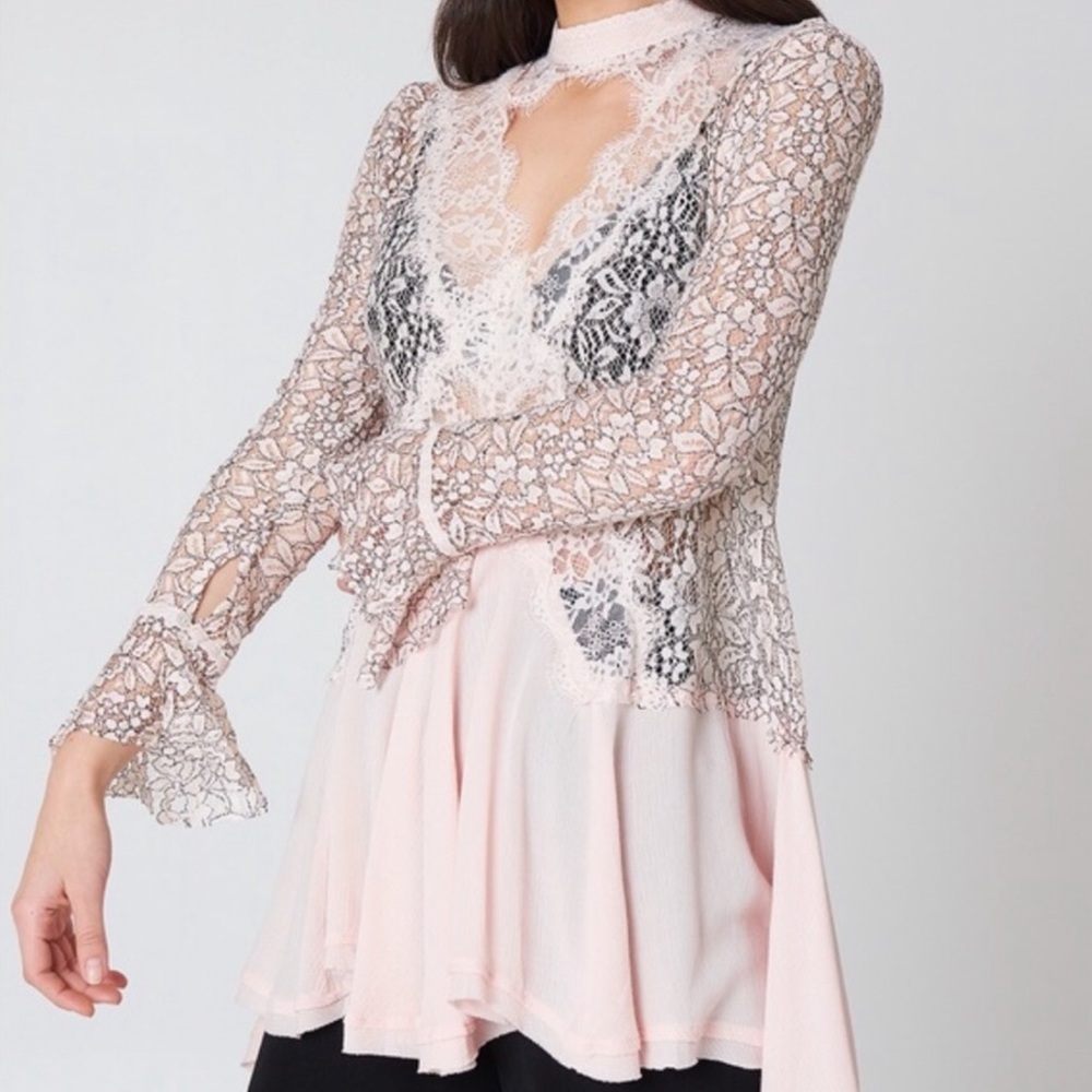 Free People Pearl Tell Tale Lace Dress